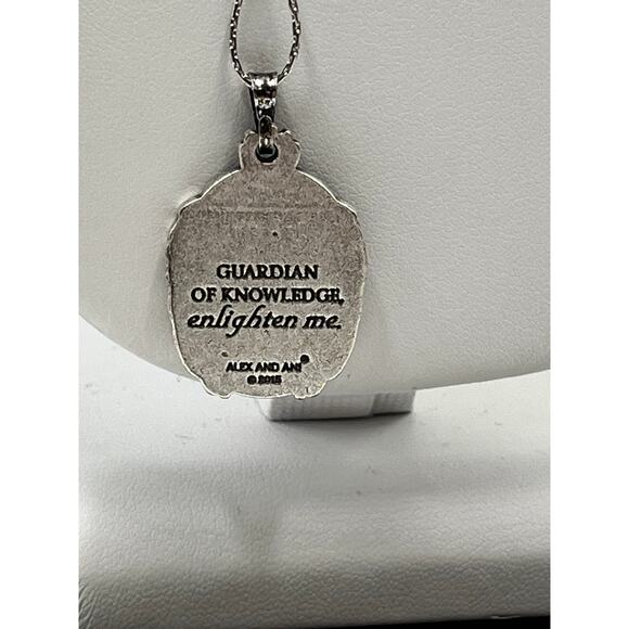ALEX AND ANI Guardian Of Strength Wisdom Expandable Pendant Necklace - Picture 3 of 10